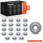 20x Metal Push Nuts Clip Retainers for Honda Civic 