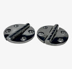 Set of 2 Marine Grade Stainless Steel Round Hinges 2.5'' x 2.5''