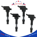Set of 4 Ignition Coils for Hyundai Elantra Kona Sonata Kia Forte Optima (2011–2020)