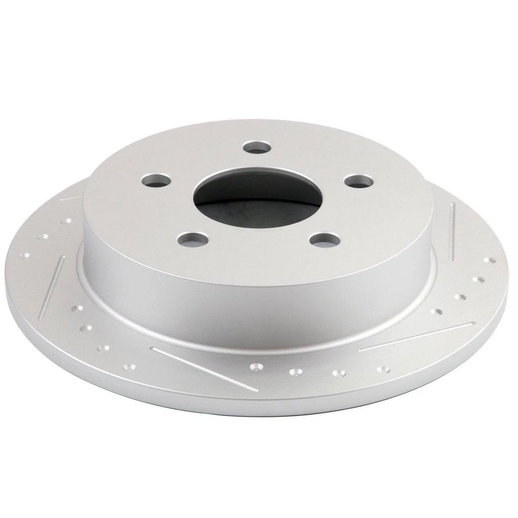 Drilled Slotted Front Rear Brake Rotor for Oldsmobile Alero Pontiac Grand (1999–2004)