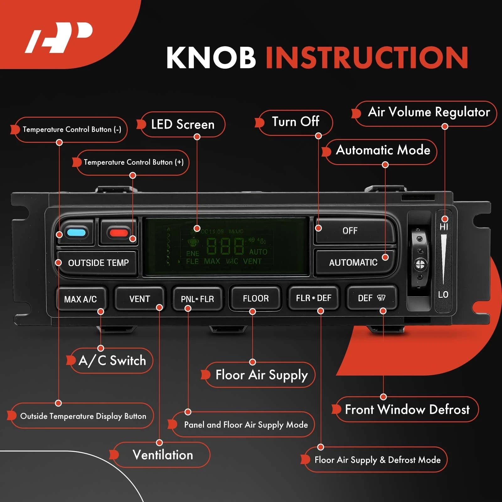 A/C Climate Control Module for Ford F-150