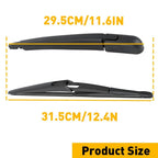 Windshield Rear Wiper Arm Blade for Nissan Juke (2011–2016) Rogue (2008–2013)