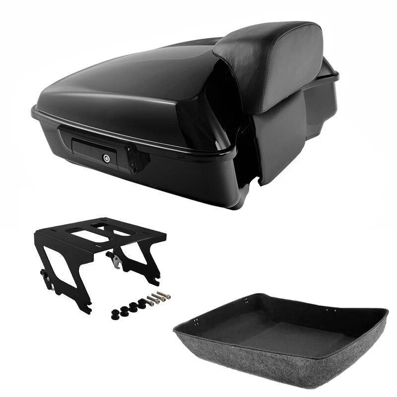 Chopped Trunk Pad Solo Mount Rack for Harley Sport Glide Low Rider (2018–2023)
