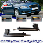 Flash LED Side Mirror Turn Signal Light for Audi A3 8P A4 B8 A5 A6 A8 (2003–2019)