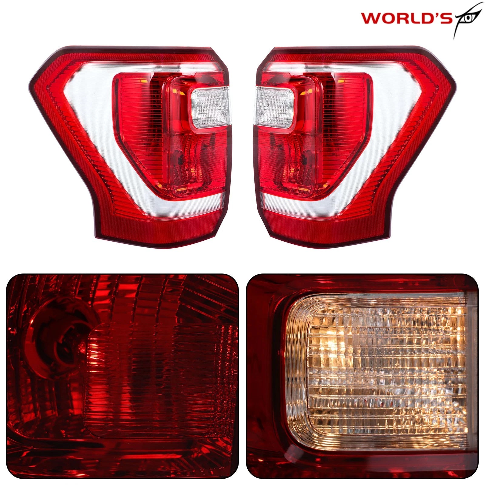 Set of 2 Tail Light Lamps for Ford Expedition (2018–2021) Halogen