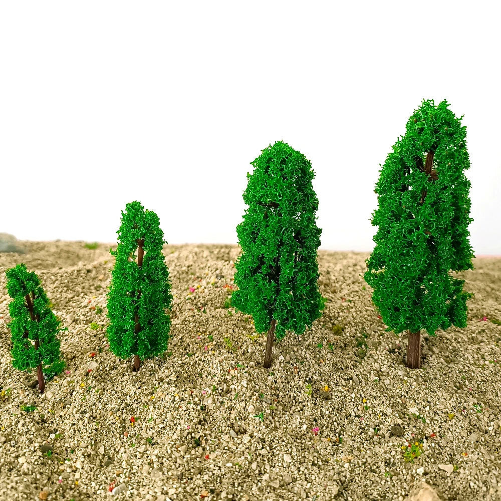 20x Micro Model Trees for HO N Scale Garden Wargame Diorama Train Layout