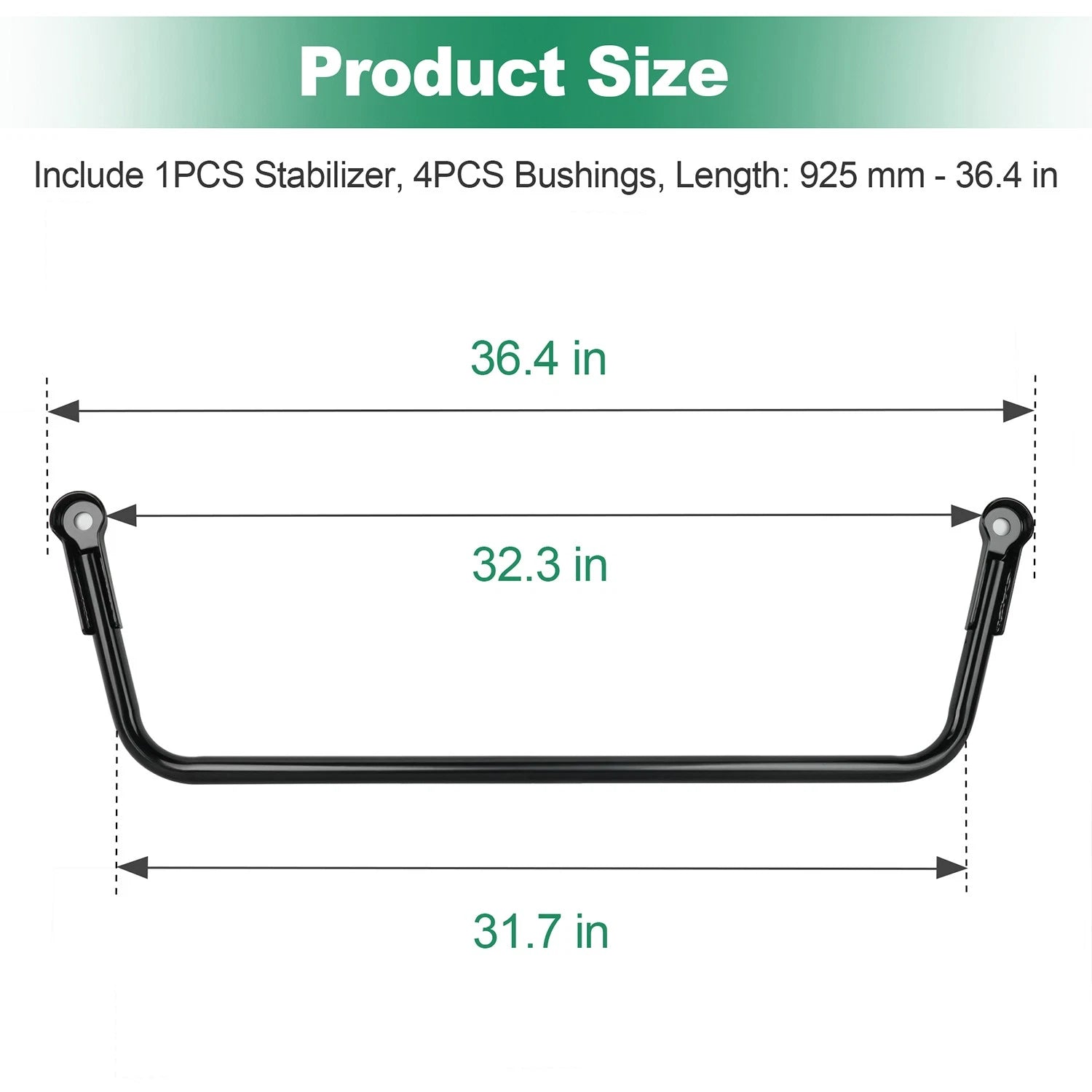 Rear Sway Bar for Polaris Ranger 700 4x4, Ranger XP 700 (2005–2008)