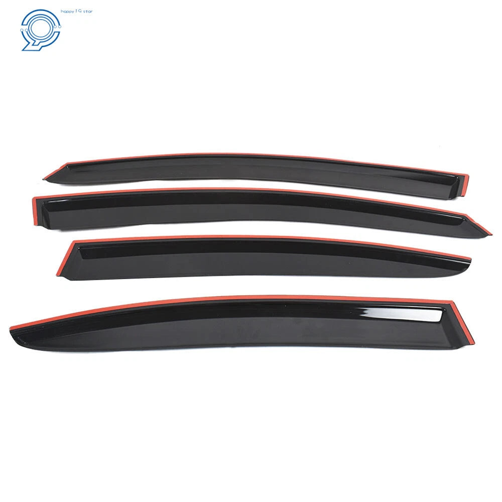 Set of 4 Window Visors for Subaru WRX STI (2015–2018) Rain Guard