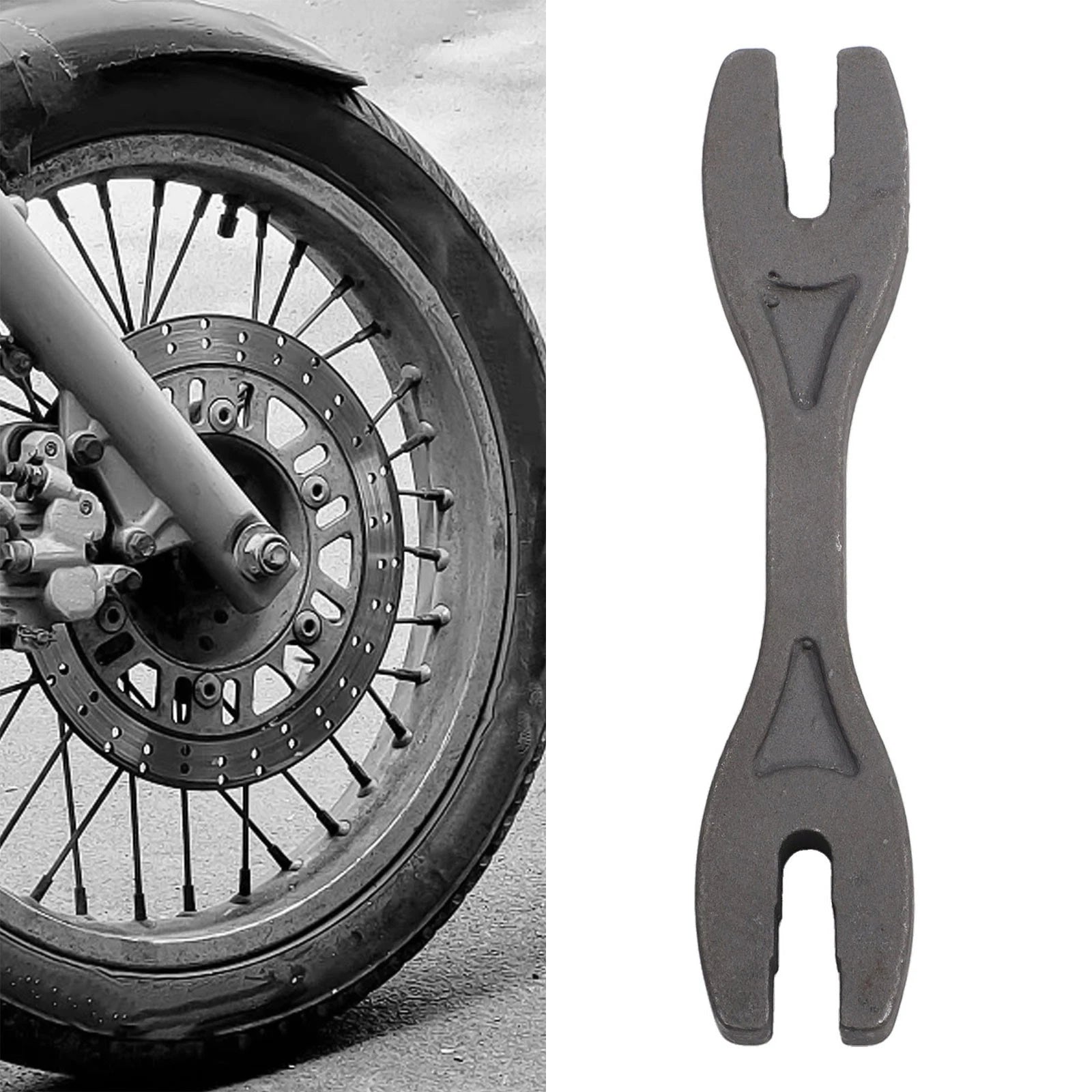6-in-1 Forged Steel Spoke Spanner Wrench for Motorcycles & Dirt Bikes