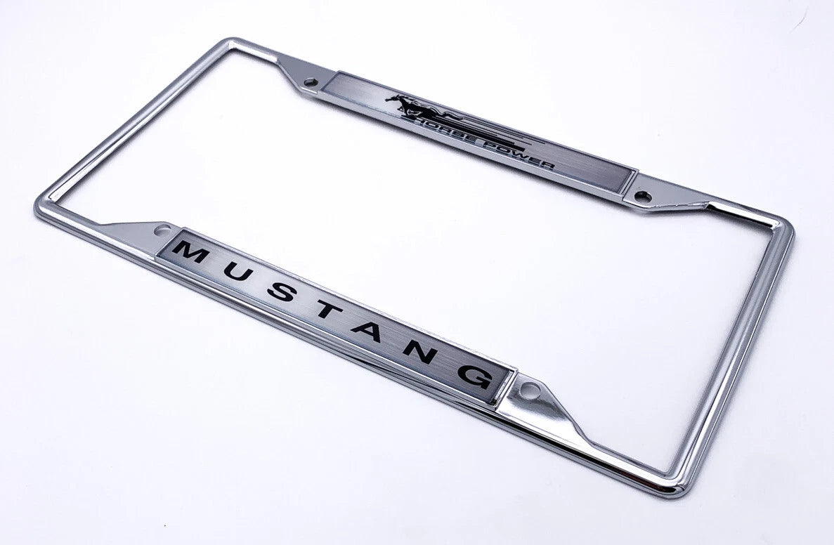 License Plate Frame Chrome for Ford Mustang (2015–2023)