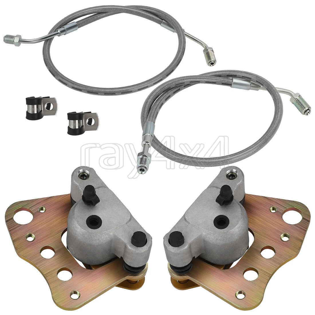Front Brake Calipers & Hose Lines for Polaris Sportsman 500 6x6 (2001–2005)