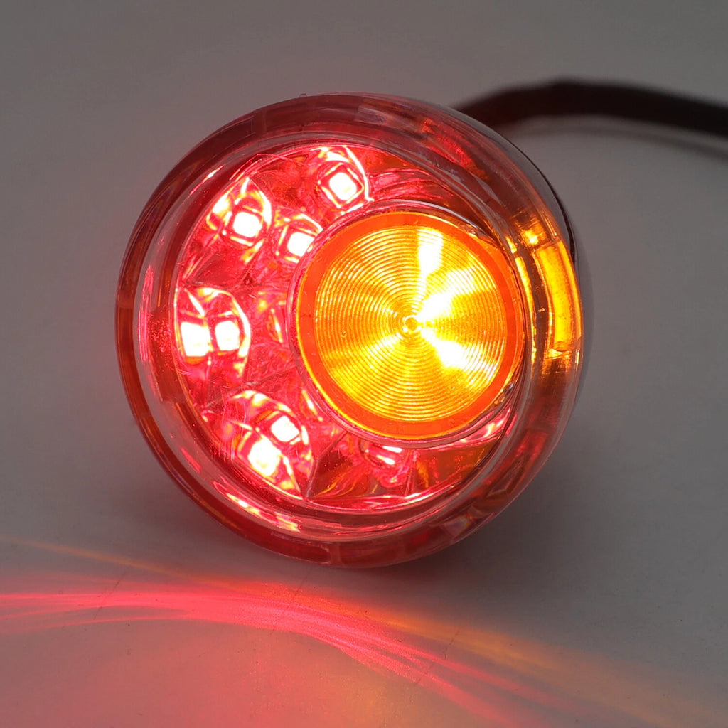 Clear LED Running Brake Turn Signal Indicator Light for Harley XL 883 1200 (1992–2017)