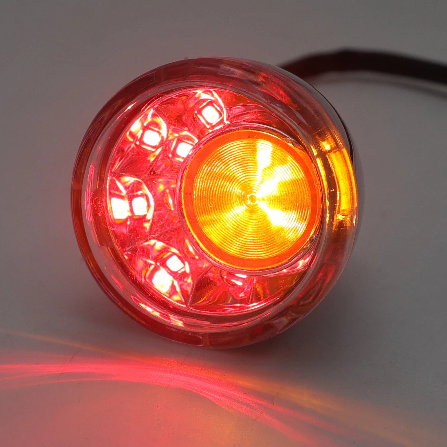 Clear LED Running Brake Turn Signal Indicator Light for Harley XL 883 1200 (1992–2017)