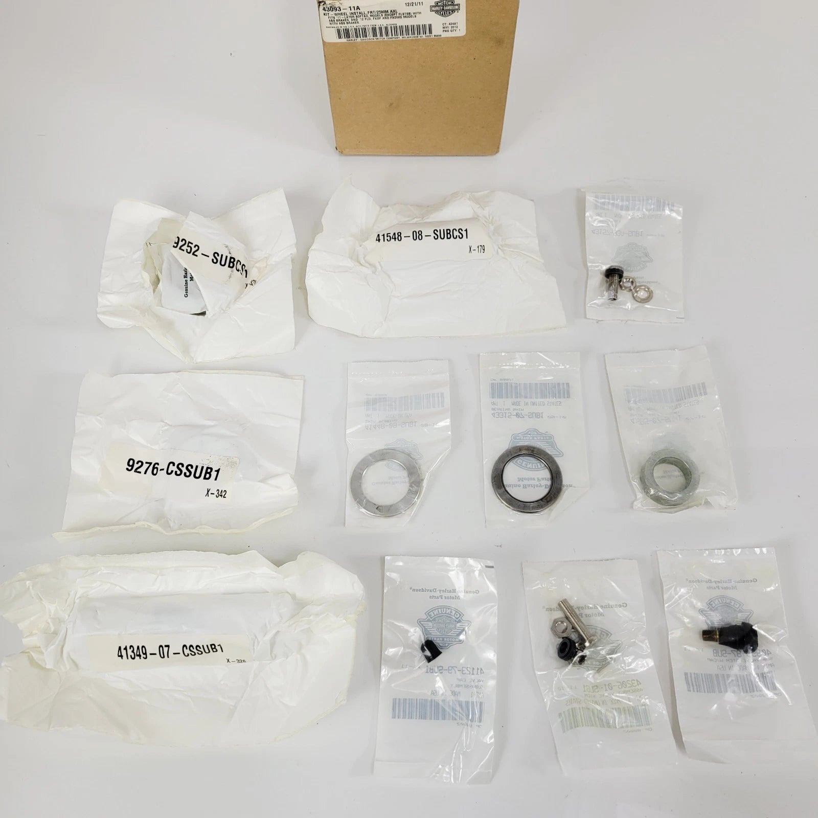25mm Axle ABS Wheel Installation Kit for Harley Softail (2011–2017, 2018–2023)