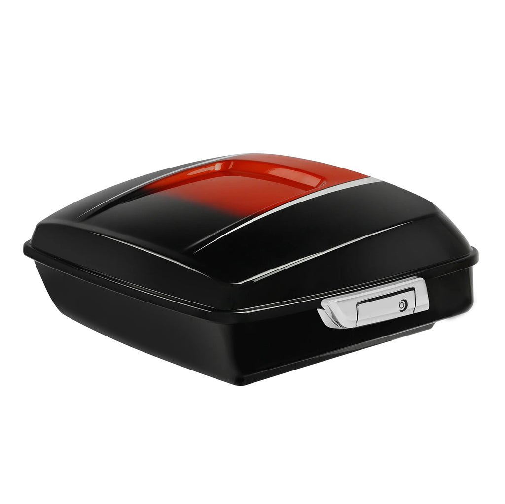 Chopped Trunk for Harley Touring (2014–Present) Sunset Orange/Sunset Black Fade