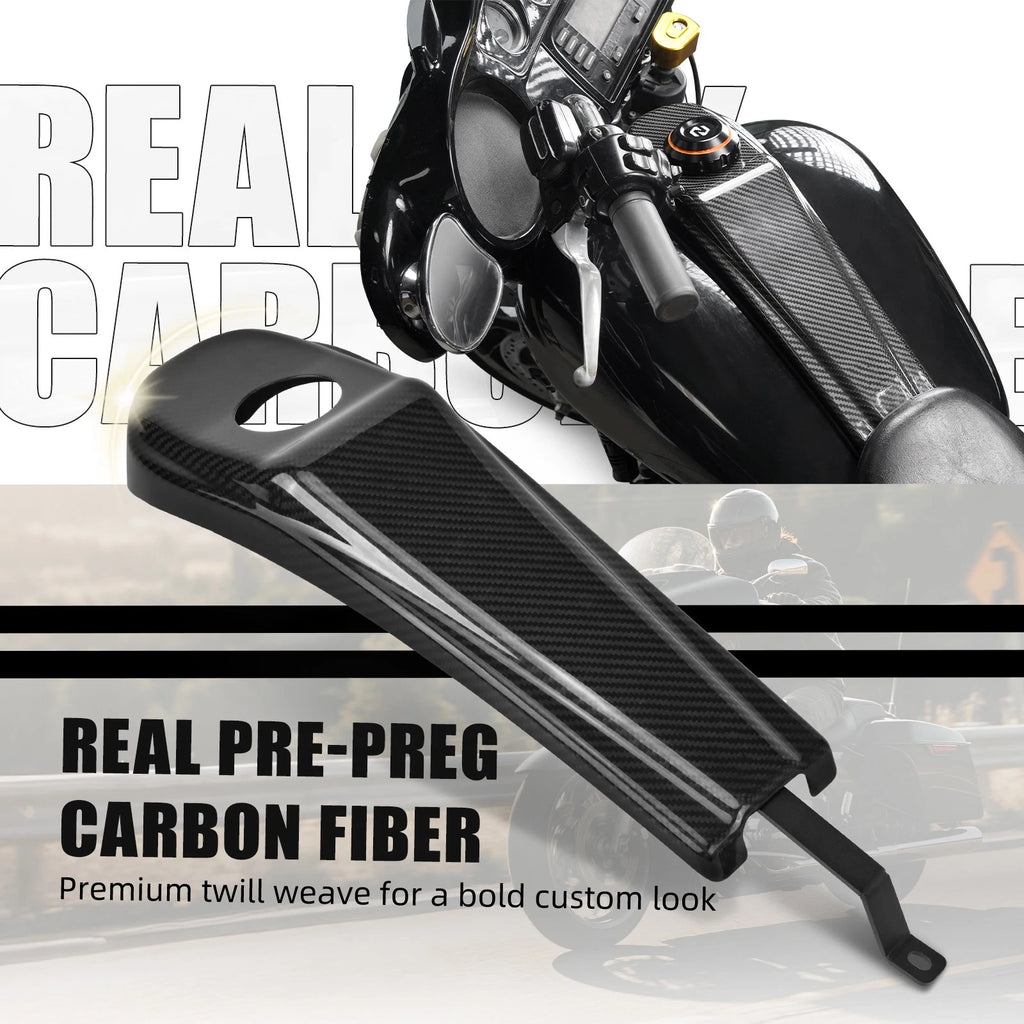 Carbon Fiber Dash Panel Fuel Cap for Harley Road Glide Limited (2020–2023)