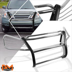 Front Bumper Brush Grille Guard Protector Chrome for Honda CR-V (2007–2011)