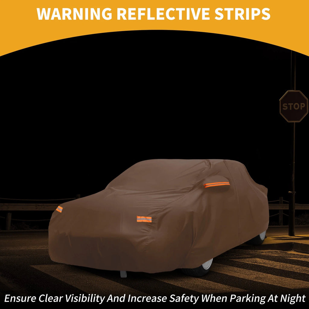 Car Cover Waterproof All Weather for Toyota Supra (210D-PU, Orange)