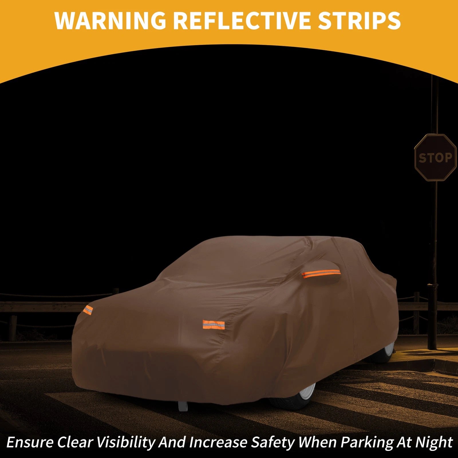 Car Cover Waterproof All Weather for Toyota Supra (210D-PU, Orange)