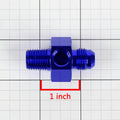 6-AN Flare to 3/8" NPT Fitting Adapter with 1/8" Fuel Oil Water Port