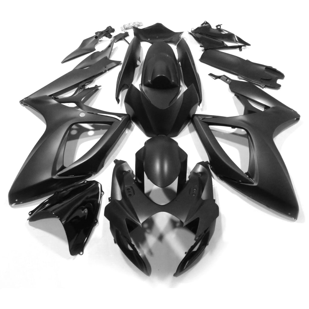 Matte Black Fairing Kit for Suzuki GSXR600/750 (2006–2007)