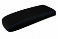 Console Lid Armrest Cover for Ford Explorer (1995–2001) Carbon Fiber Blue Stitch