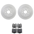 Set of 2 Bosch QuietCast Rear Rotors & Akebono ProACT Pads for Lexus GS300 IS300 SC430 (1998–2005)
