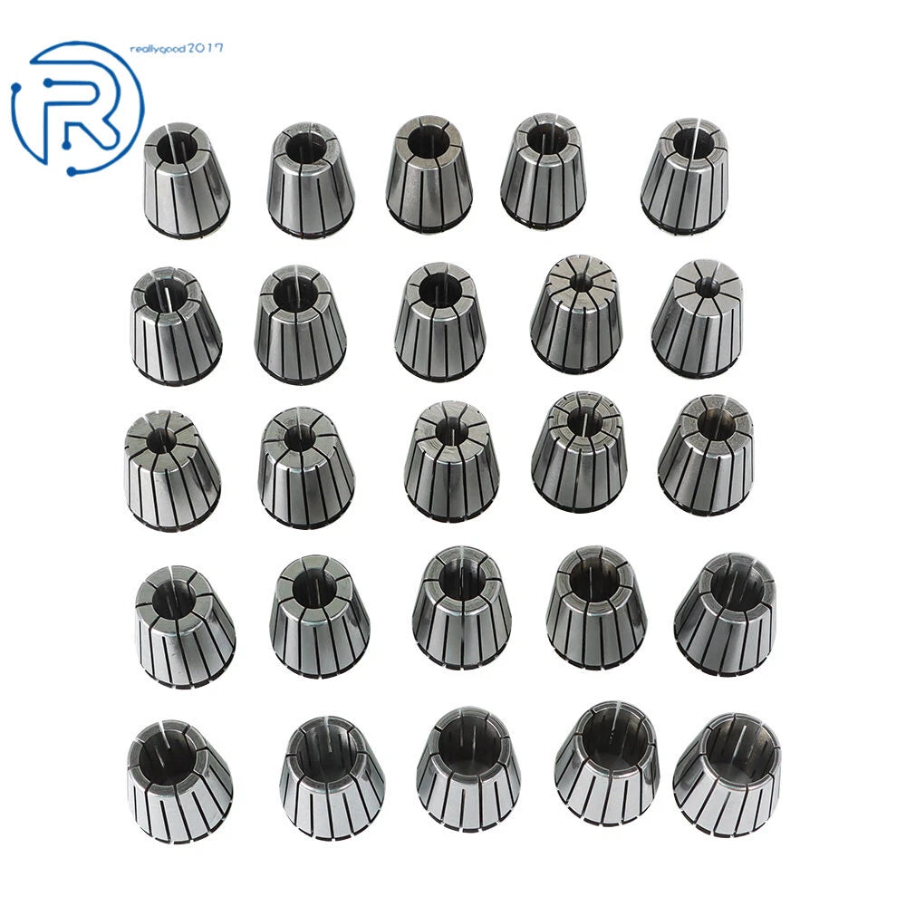 25 Pack ER32 Collet Set for Collet Chuck (1/16" - 3/4")