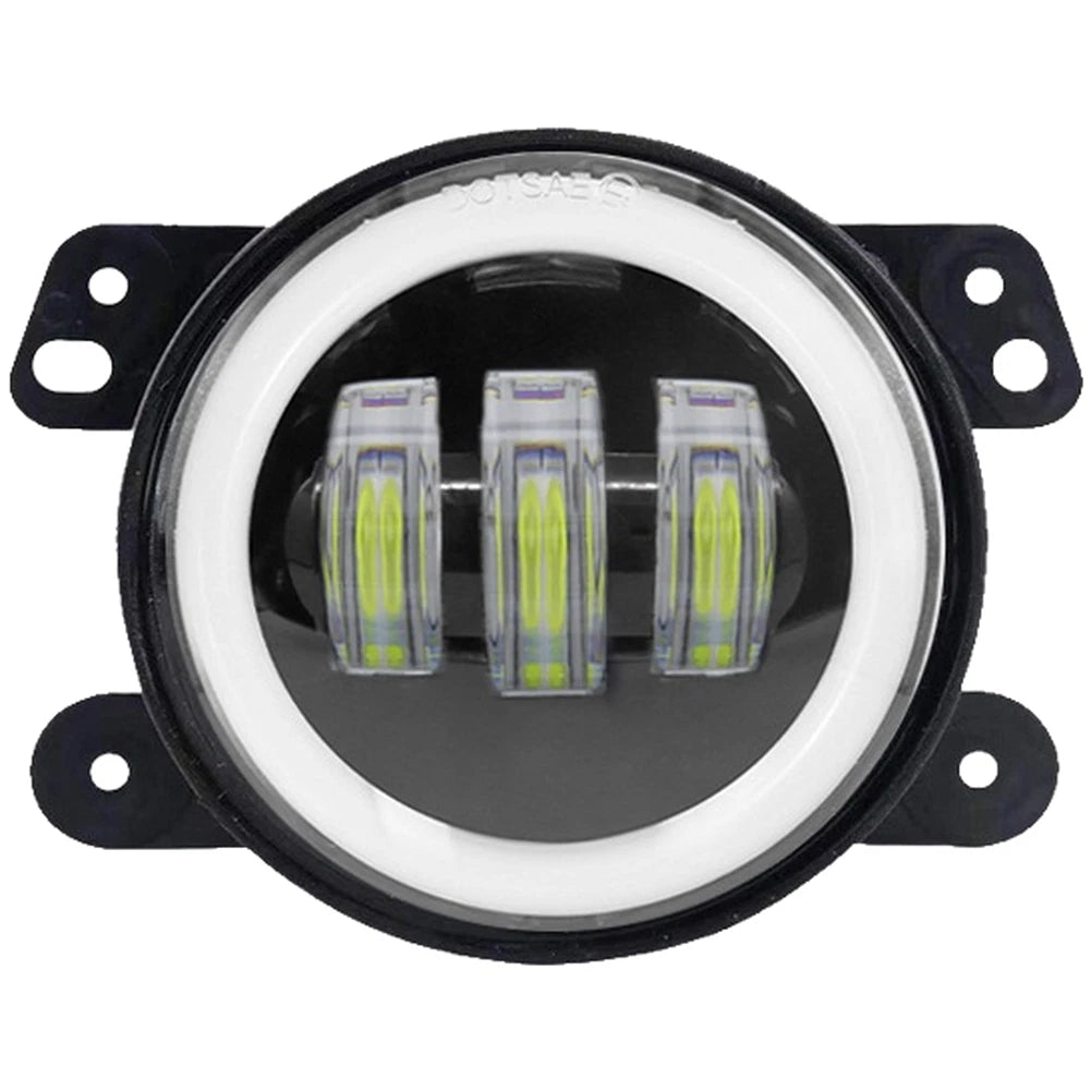 LED Fog Lights 3.5 Inch White Yellow Ring for Offroad Vehicles