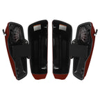 4" Stretched Hard Saddlebags for Harley Road Glide (2015–2025) Velocity Red Sunglo