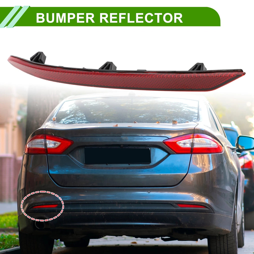 Bumper Reflector No.KS7Z13A565B for Ford Fusion (2019–2020) Red Rear Left