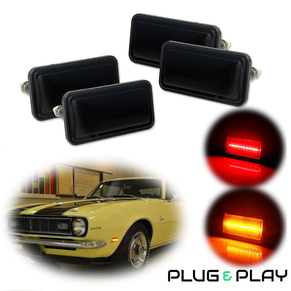 Smoked LED Side Marker Light Kit for Chevrolet El Camino (1968–1969)