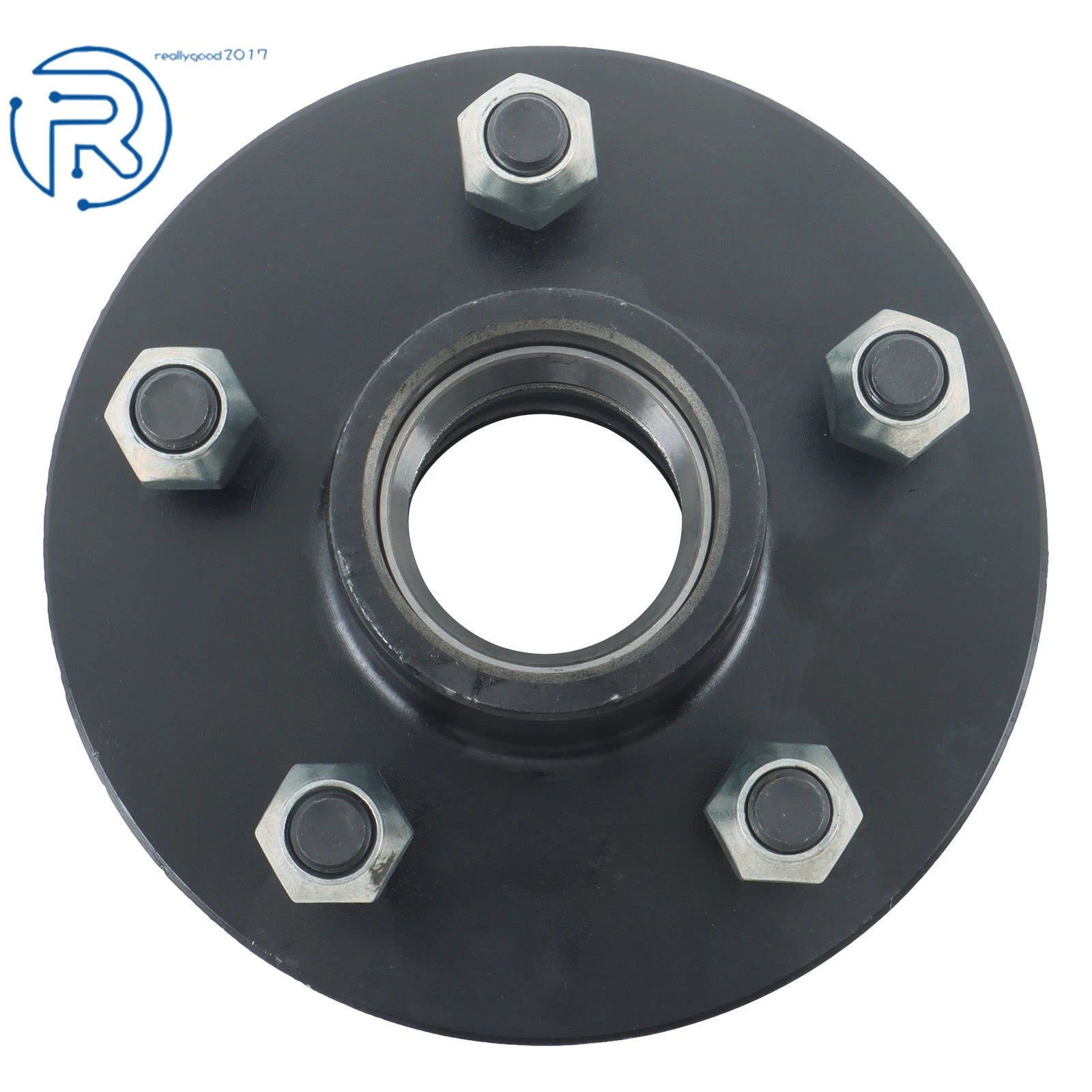 Set of 4 Trailer Hub Kit for 5 on 4.5" Spindle with Bearings