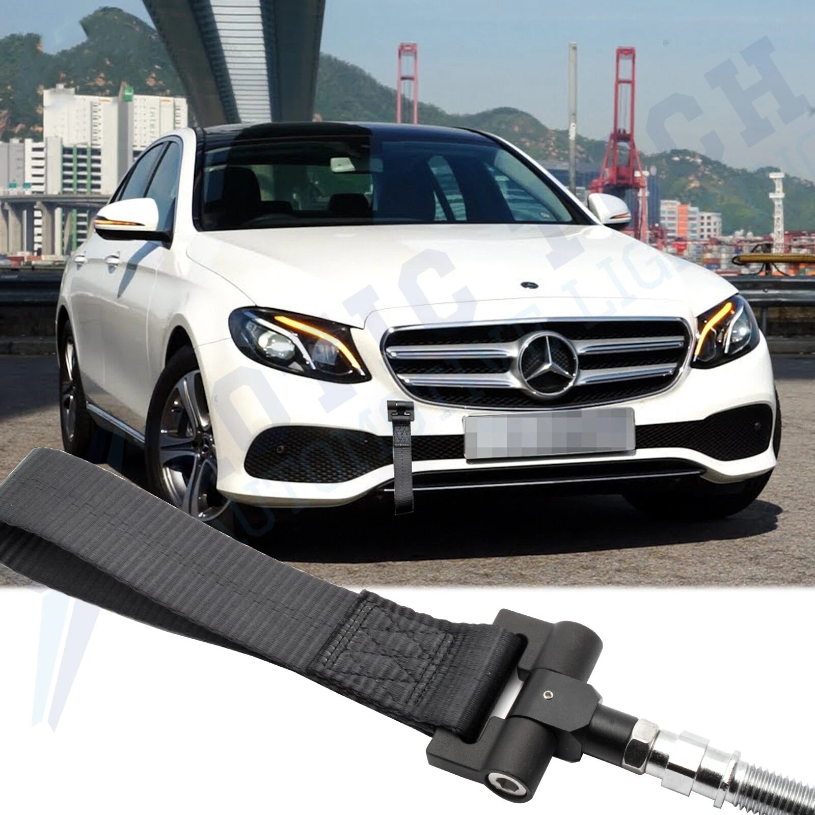 Racing Tow Hook Strap for Mercedes-Benz C-Class E-Class S-Class M-Class (2010–2017)
