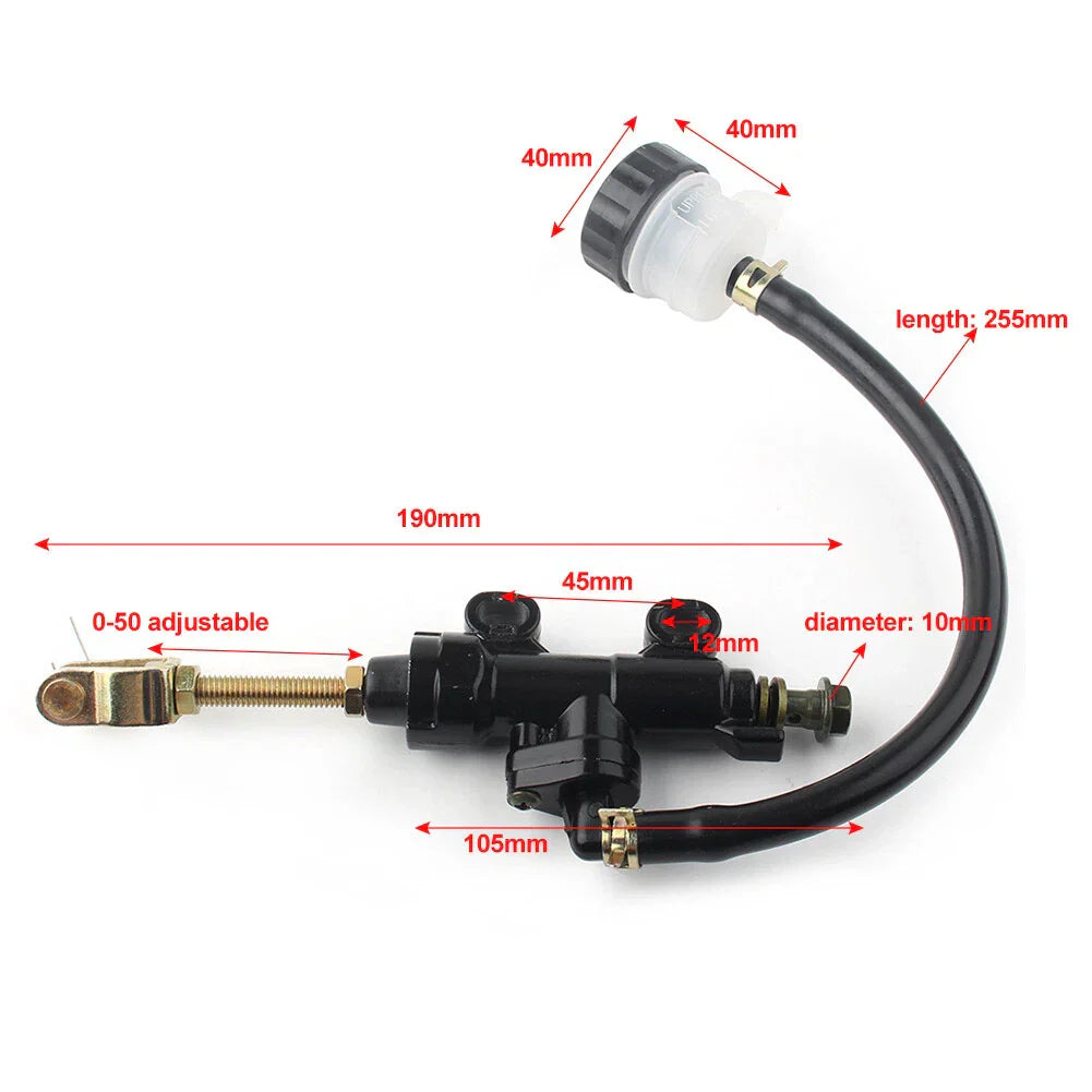 Rear Brake Master Cylinder for Motor Dirt Bike ATV Gold