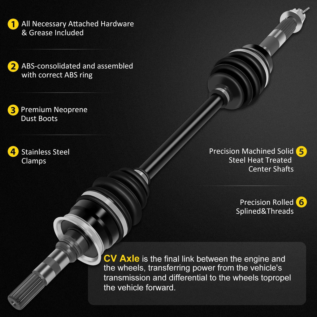 CV Axle Set for Kawasaki Mule KAF 2510 3010 4010 (2001–2008)
