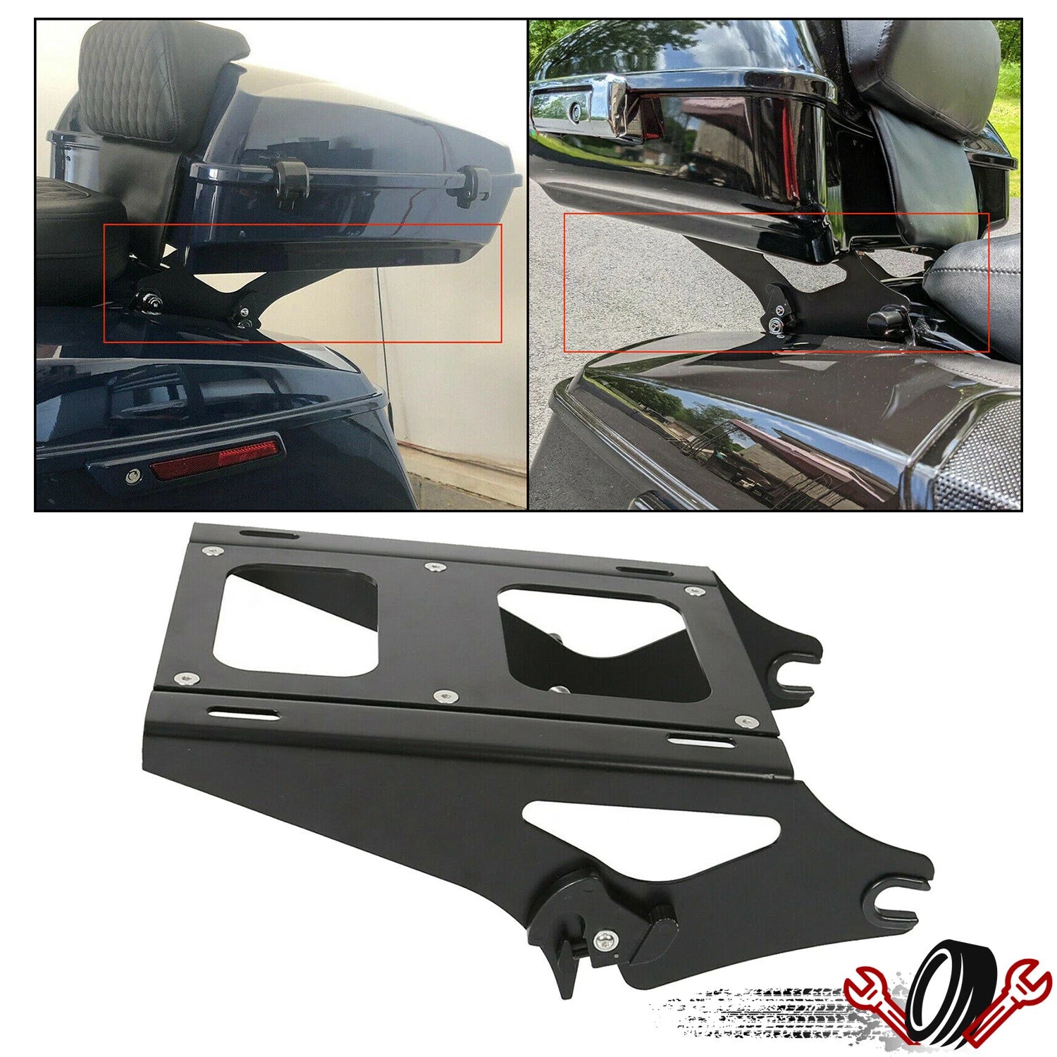 Tour Mounting Rack Pack Bracket for Harley Touring (2014–2026)
