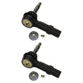 2X Moog Front Outer Steering Tie Rod End Kit for Police Inspector Utility