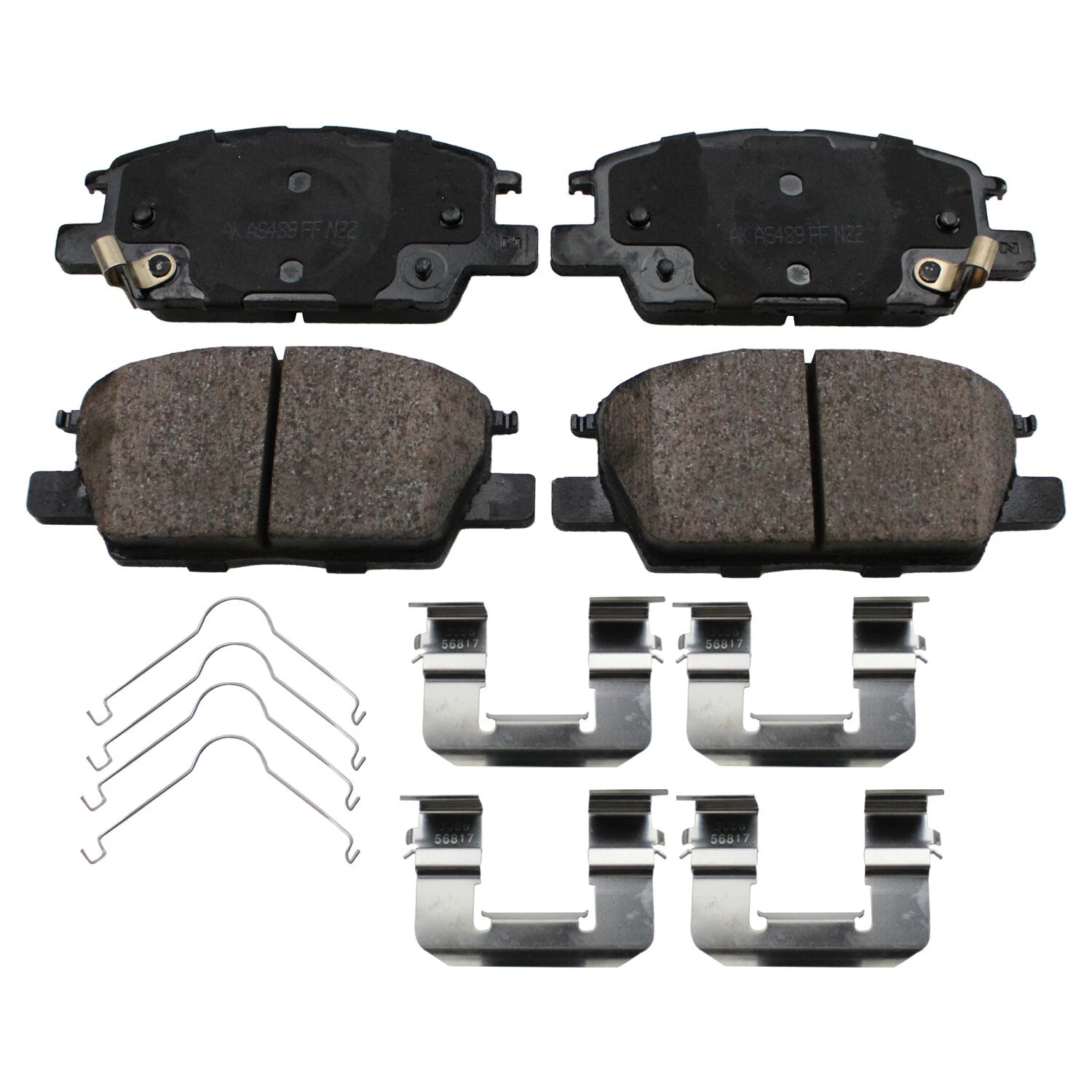 Set of 4 Akebono ProACT Front Ceramic Brake Pads for LaCrosse Equinox Malibu Terrain (2010–2017)