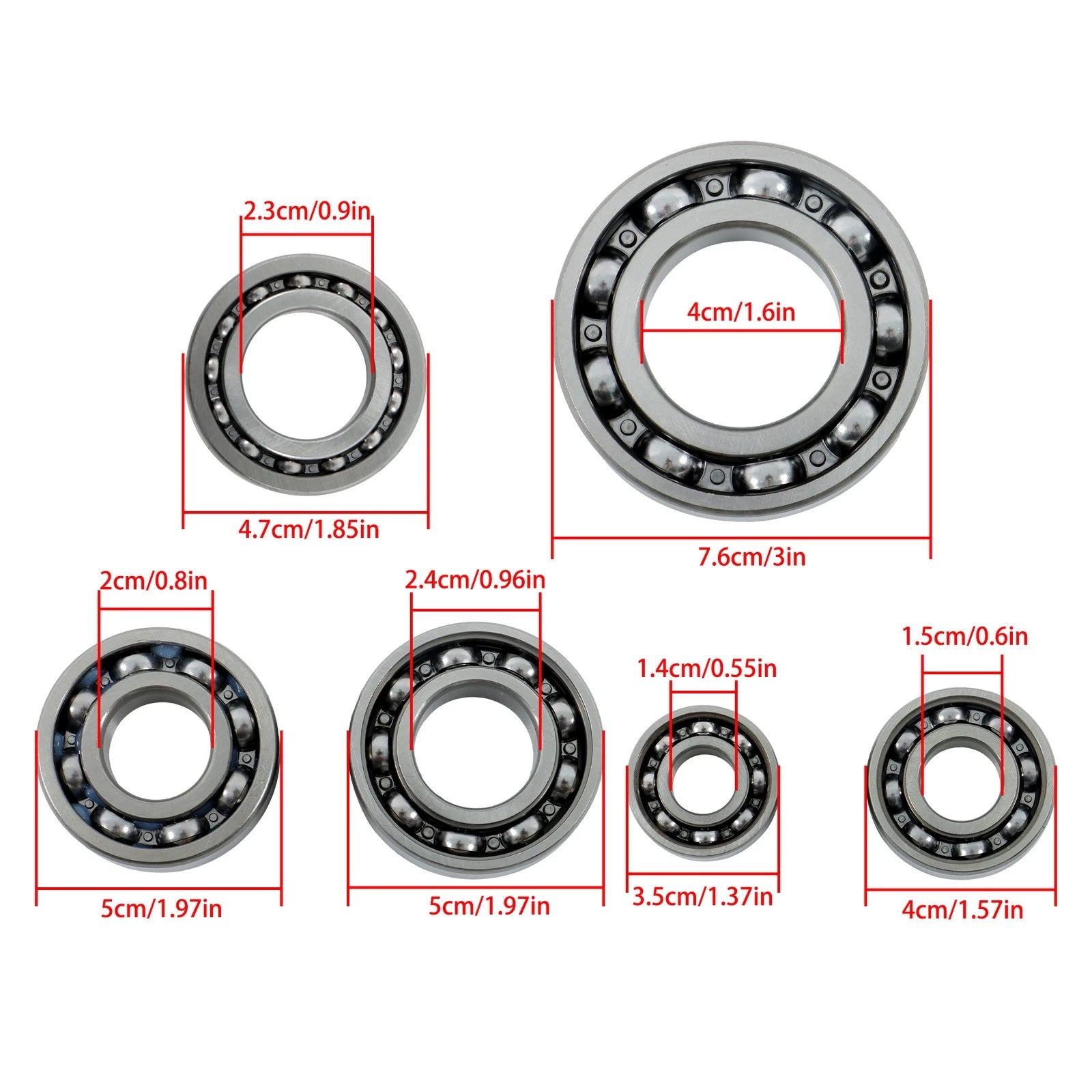 Complete Gasket Set and Bearings for Honda TRX 350TE Rancher (2000–2006)