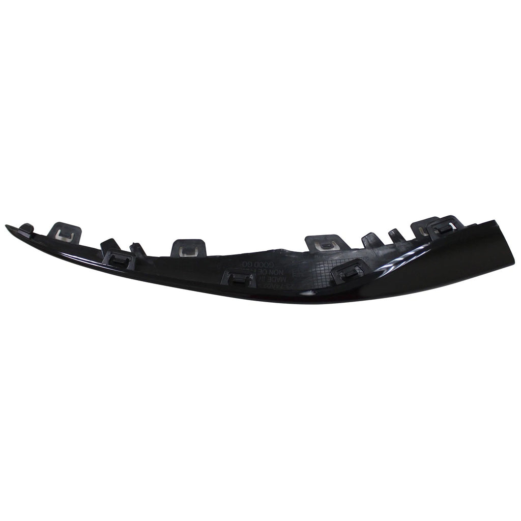 Replacement Black ABS Plastic Front Passenger Side Lower Bumper Cover Molding