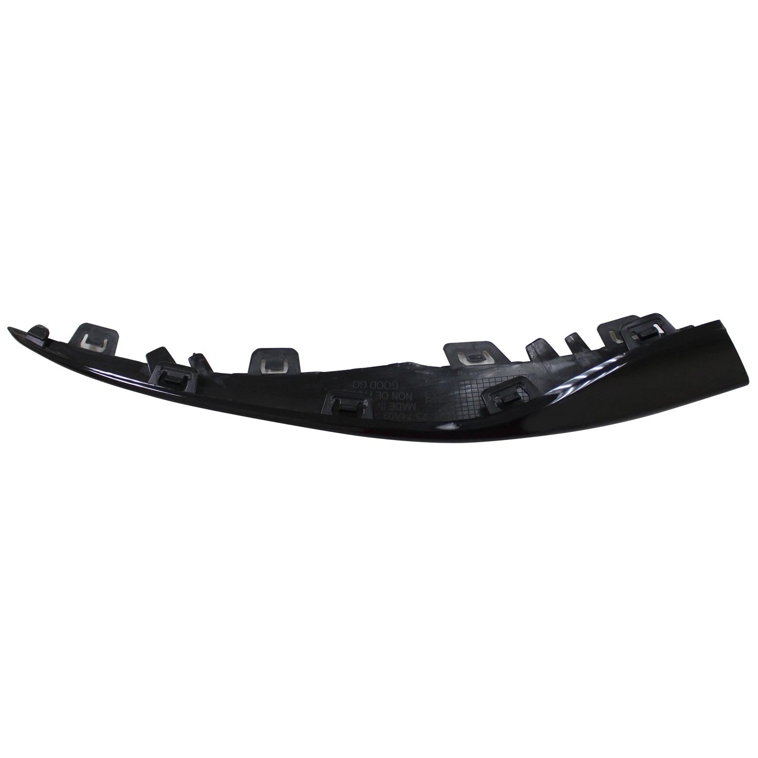 Replacement Black ABS Plastic Front Passenger Side Lower Bumper Cover Molding