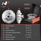 Front Drilled Brake Rotors & Ceramic Pads for Ford Explorer Ranger