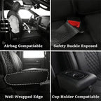 Full Set Leather Car Seat Covers for Dodge Challenger Charger