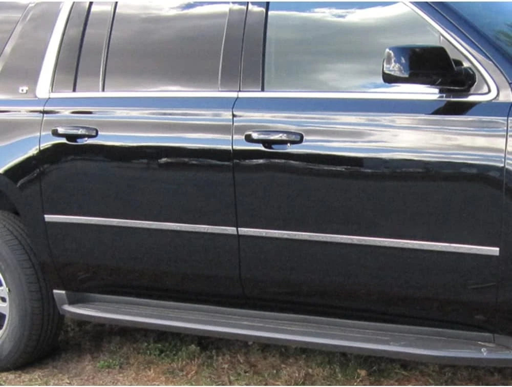 4pc. Luxury FX Polished Body Molding Insert Trim Kit for 2021-22 Chevy Suburban