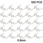 500-Piece Plastic Repair Welding Kit for Sheet Metal
