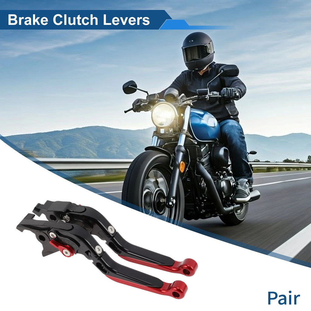 Short Long Brake Clutch Levers for Suzuki Hayabusa GSXR1300 (2008–2020) Black Red
