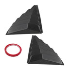 Rear Side Window Louvers for Chevy Camaro (2010–2015) Carbon Fiber ABS