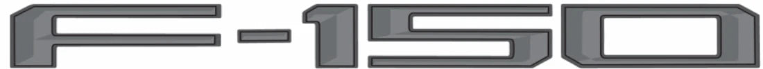 Tailgate Letter Inserts Pro-Access in Tremor Grey for 2024–2026 Ford F150