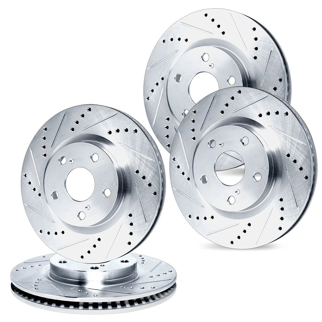 Set of 4 Brake Discs for Ford Mustang